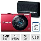 Canon PowerShot A3400 IS Digital Camera Bundle