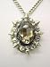 Large Sparkly Crystal Stone Rocker Pendant with Metal Spikes Unisex as worn by Adam Lambert on American Idol