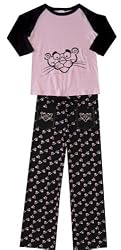 Pink Panther - Cutest Ever Pink and Black PJ Set for women