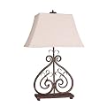 Iron Scroll Table Lamp