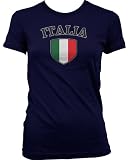 Italian Shield International Retro Soccer Juniors T-shirt, Italia National Pride Juniors Shirt