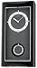Seiko Contemporary Pendulum Wall Clock - Black Wooden Oak Case