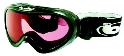 Bolle Stoke Ski/Snowboard Goggles (Shiny Black/Vermillon)