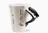 Tasse à Café Piano faite à la main (10cm x 8cm)