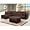 Charleston Microsuede Sectional Sofa and Ottoman Set