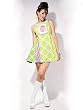 Sexy Theatre Costumes 60s Mod Mini Dress Green Appletini Hippie Costume