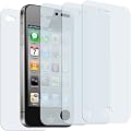 mumbi Displayschutzfolie iPhone 4 4S "CrystalClear" - 3 x VORDERseite & 1 x R�CKseite - Displayschutz iPhone 4G unsichtbar! iPhone4 Schutz!