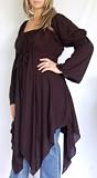 BLACK BLOUSE TOP PEASANT RENAISSANCE FITS - M L XL 1X 2X - N363S