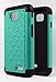 Thousand Eight(TM) For LG Optimus L90 Diamond Studded Silicone Rubber Skin Hard Case + [FREE LCD Screen Protector Shield(Ultra Clear)+Touch Screen Stylus] (Diamond teal)