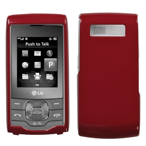 Metallic Red Snap-On Protector Case Hard Phone Cover for LG GU292 / GU295 AT&T