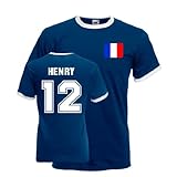 Thierry Henry France Ringer Tee (dark Blue)