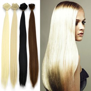 Clip In Extensions Set 7 teilig 45cm,18 Zoll Haarverlaengerung Glatt Langhaar Lang Haar Ko Preisvergleich