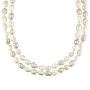 60" white/pink 10-11mm FW pearl necklace. No clasp