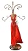 Jewellery Mannequin with Long Red Dress and Silver Hand Bag