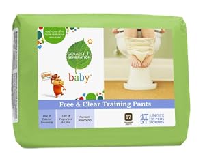 Seventh Generation Training Pants, 17 Count (Pack of 4)