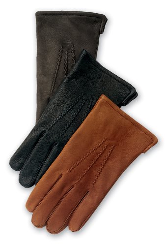 Men's 'Mohawk' Deerskin Leather Gloves with Cashmere Lining By Grandoe