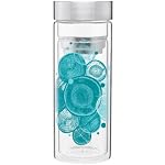 Tree Rings Double Wall Glass Tumbler