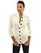 PattyBoutik Women Mock Neck Cable Knit Cardigan (Ivory Medium)