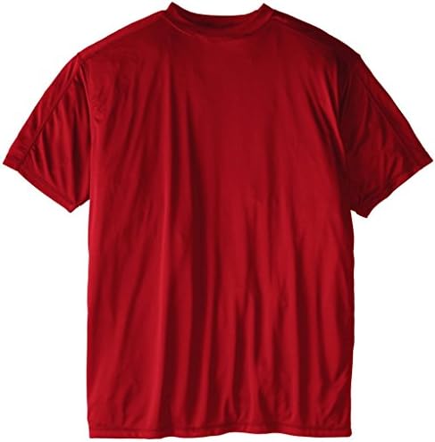 You Pu Men's Contracted Vapor Performance T-Shirt 12 Red