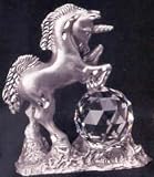 Diamond-Cut Unicorn with Large Crystal Ball