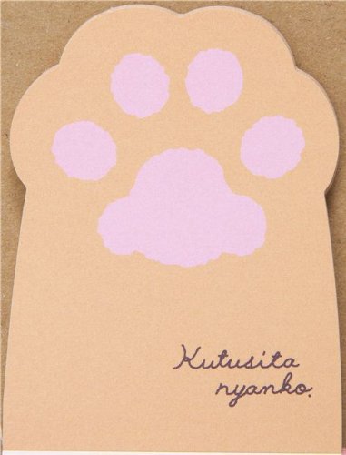 Imagen 3 de Bloc de Notas de Kutusita Nyanko en forma de Pata de Gato