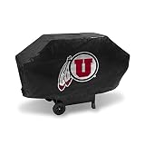 NCAA Utah Utes Deluxe Grill Cover, Black, 68 x 21 x 35