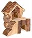 Trixie Pet Products Bjork Natural Wood 2 Story House Sm 6x6x6