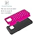 Galaxy S7 Edge Case, EC™ Hybrid Dual Layer Diamond Studded Bling Crystal Rhinestone Protective Case Cover for Samsung Galaxy S7 Edge (Hot Pink+Black)