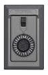 GE AccessPoint 001014 KeySafe Original 5-Key Permanent, Spin Dial, Titanium Gray