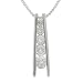 Sterling Silver CZ Journey Pendant