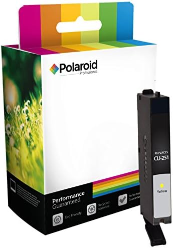 Polaroid Professional C-CLI251Y-PRO Remanufactured Inkjet Cartridge Replacement for Canon CLI-251 (6516B001), Yellow Ink