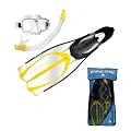 Cressi Schnorchel Set (Brille, Schnorchel, Flossen) pluma bag