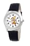Disney Men's D144S002 Tigger Black Leather Strap Watch