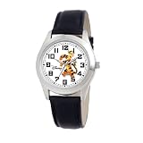 Disney Mens D144S002 Tigger Black Leather Stra