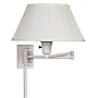 Kenroy Home 30110WHWH-1 Simplicity Wall Swing Arm Lamp, White