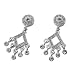 Oliver Weber 8526 rhodium Swarovski Crystal Earrings