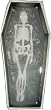 Mens Clear Resin Coffin Casket Skeleton Metal Belt Buckle Mens Clear Resin Coffin Casket Skeleton Metal Belt Buckle