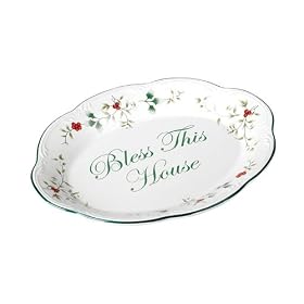 Pfaltzgraff Winterberry Bless This House Plate