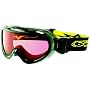 Bolle Boost Ski/Snowboard Goggles (Shiny Black/Vermillon)