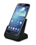 Dual Cover-Mate USB Dockingstation, Tischladestation, Tischlader, Ladeschale mit Akkuschacht und Audio-Out Buchse !!! f�r Samsung Galaxy S IV I9505 / S4 I9505 / S IV I9500 / S4 I9500 Edle Eleganz PDA-Punkt