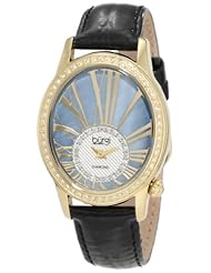 Burgi Womens BUR058YG Swiss Quartz Diamond Strap Watch
