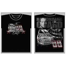 #88 Dale Earnhardt Jr. Black Citizen Soldier Men's Car Tee
