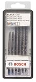 BOSCH 2607010572 Stichs&auml;geblatt ROBUSTLINE 6er Holz E x pert Set, T-Schaft