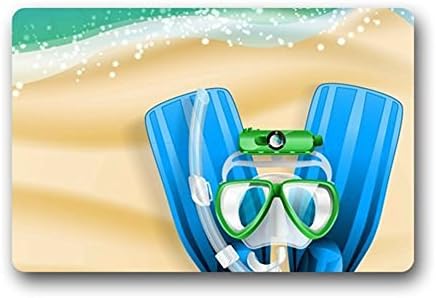 Jimmy House Hawaii Beach Diving Custom Machine-washable Indoor/Outdoor/Shower/Bathroom Doorma (23.6*16.7)