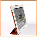 Invision� ORANGE iPad 2 Smart Case CoverTM - Full Grade leather (PU) with Satin Inner Cloth - PREMIUM QUALITY & SUPERIOR DESIGN FEATURES, AUTO SLEEP/WAKE FUNCTION AS STANDARD.