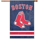 MLB Boston Red Sox Applique Banner Flag