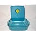 Tupperware Vent N Serve Medium Shallow 2.5 Cups Blue