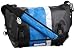 Timbuk2 Lightbrite Classic Messenger Bag, Black/Blue/Silver Reflective, Medium