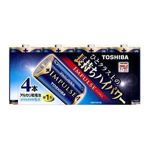 東芝 アルカリ電池単1形4本パック LR20H 4MP