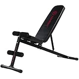 Marcy Eclipse UB1000 Adjustable Weight Bench - Black/Red